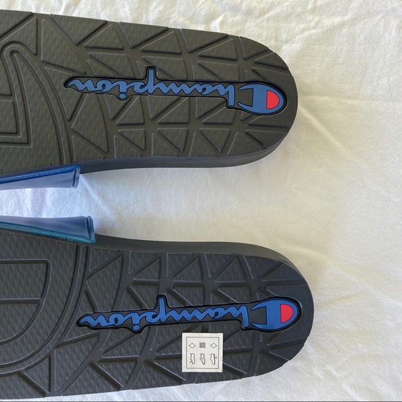 Men’s Champion Royal/Black Slides - Picture 5 of 9